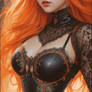 Orange Hair Yule Woman Beautiful A 0 (2)