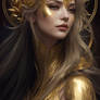 Earth Element Beatiful Woman gold hair da 1