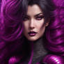 Fuscia Hair Gothic Beautiful Sexy 0