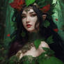 Black Hair Green Forest Elf Queen 3