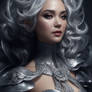 Dark Silver Hair Present Box Queen 2