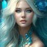 Blonde Hair Aqua Woman Dark Makeup 1