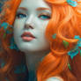 Orange Hair Aqua Woman Dark Makeup 1 (1)