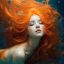 Orange Hair Aqua Woman Underwater 0