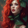Red Hair Venus Flytrap Woman Dark 3