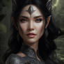 Black Hair Beatiful Elf Woman In F 3