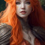 Orange Hair Beatiful Elf Queen In 2