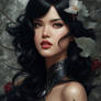 Black Hair Mistletoe Woman Dark Ma 2