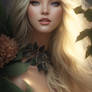 Blonde Hair Mistletoe Woman Dark M 3