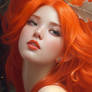 Orange Hair Woman Under The Mistle 2