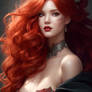 Red Hair Cupcake Woman Dark Makeup 3