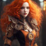 Orange Hair Steampunk Attactive Va 3