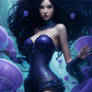 Attractive Jellyfish Woman 080402 Black H 0 (2)
