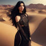Attractive Oasis Woman In A Desert Black 3