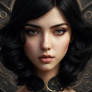 Attractive Deviantart Logo Woman Black Hair