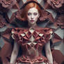 Attractive Tessellation Dress Woman Red Hair 3