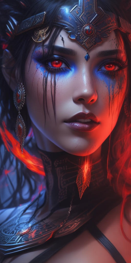 Splash Art Beautiful Goddess Horus Woman Red Ind 0 by arrojado on ...