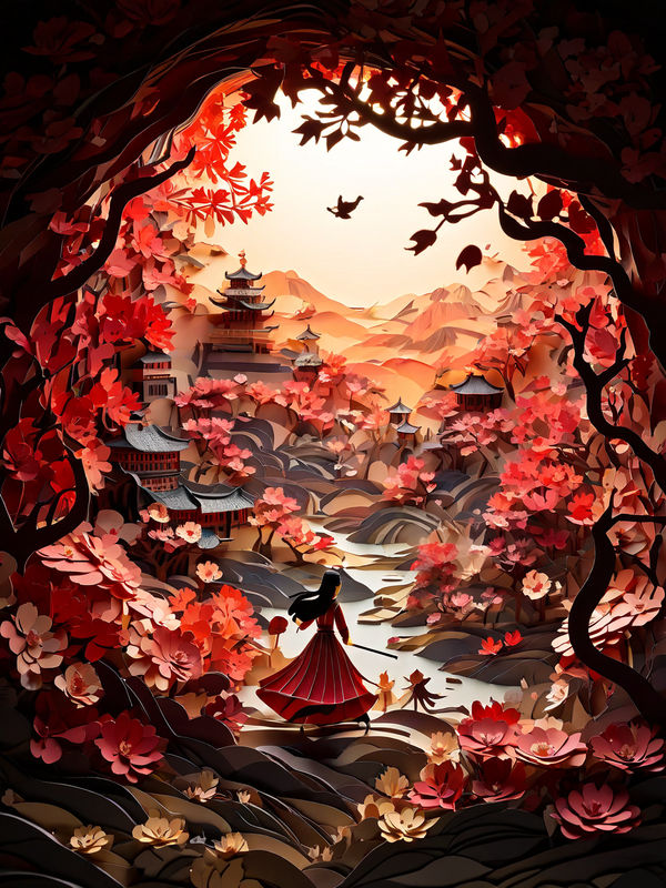 Papercut Deviantart Papercut Mulan by arrojado on DeviantArt
