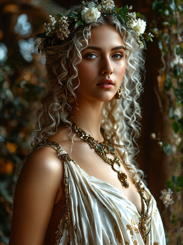 Polymnia Polyhymnia Muse Ancient Greek Mount Olympus White by arrojado on DeviantArt