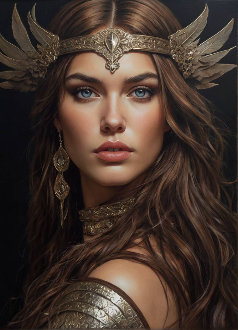 Freya Norse Goddess Of The Valkyries Chocolate by arrojado on DeviantArt