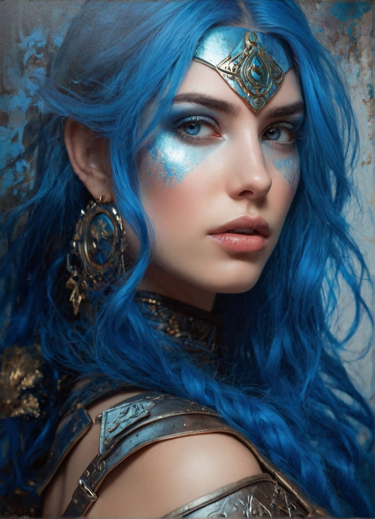 Freya Norse Goddess Of The Valkyries Blue by arrojado on DeviantArt