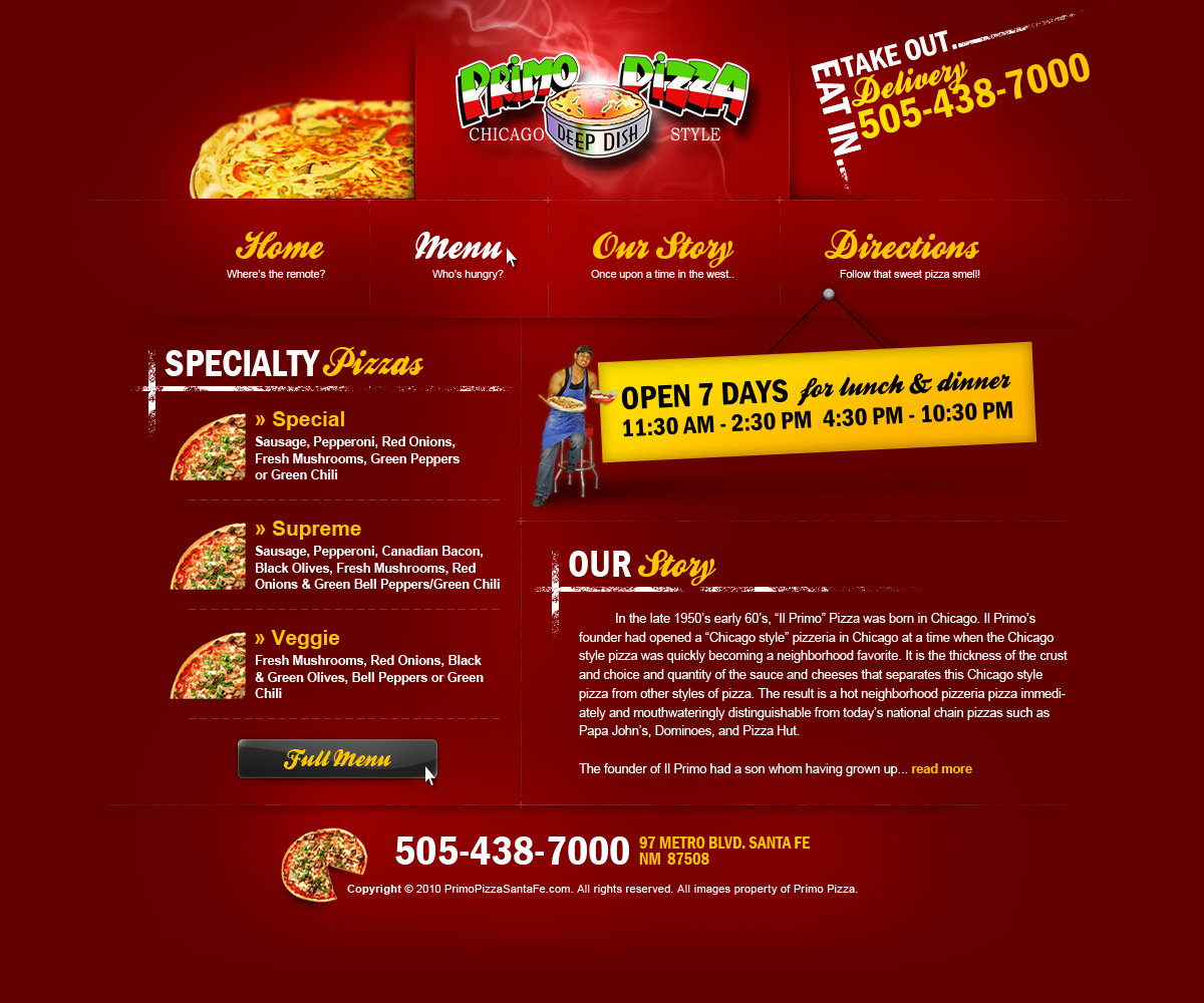 Pizza Website