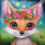 Inspired by my Daughter's Fox Painting #03