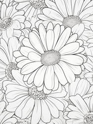 Floral Coloring Book Page #18