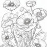 Floral Coloring Book Page #25