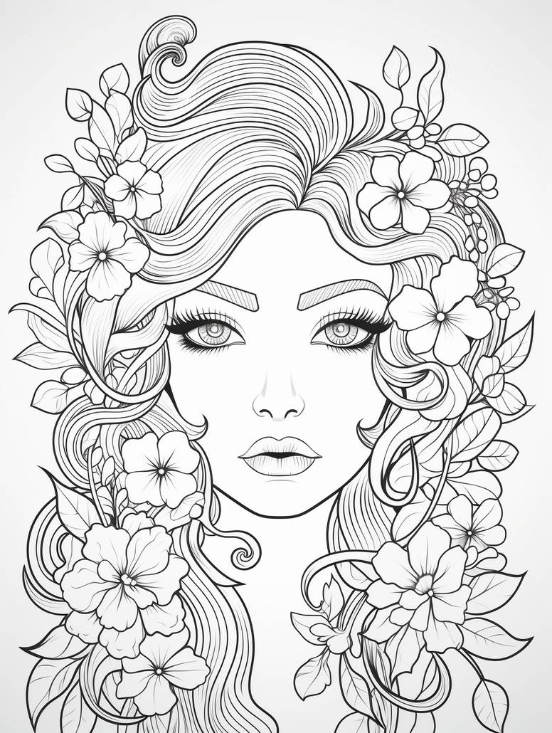 Floral Coloring Book Page #50 by Coloring-Collective on DeviantArt