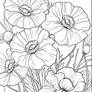 Floral Coloring Book Page #58