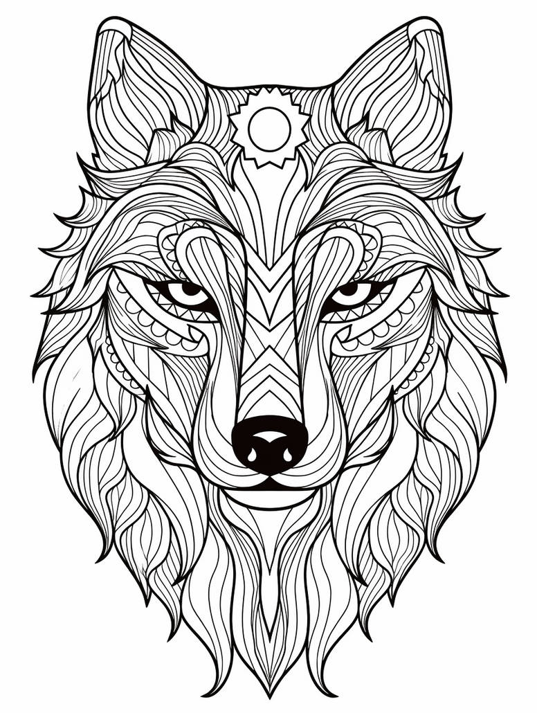 Wolf - Free Printable Coloring Page by Coloring-Collective on DeviantArt wolf-free-printable-coloring-page-by-coloring-collective-on-deviantart