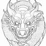 Coiled Dragon - Free Printable Coloring Page