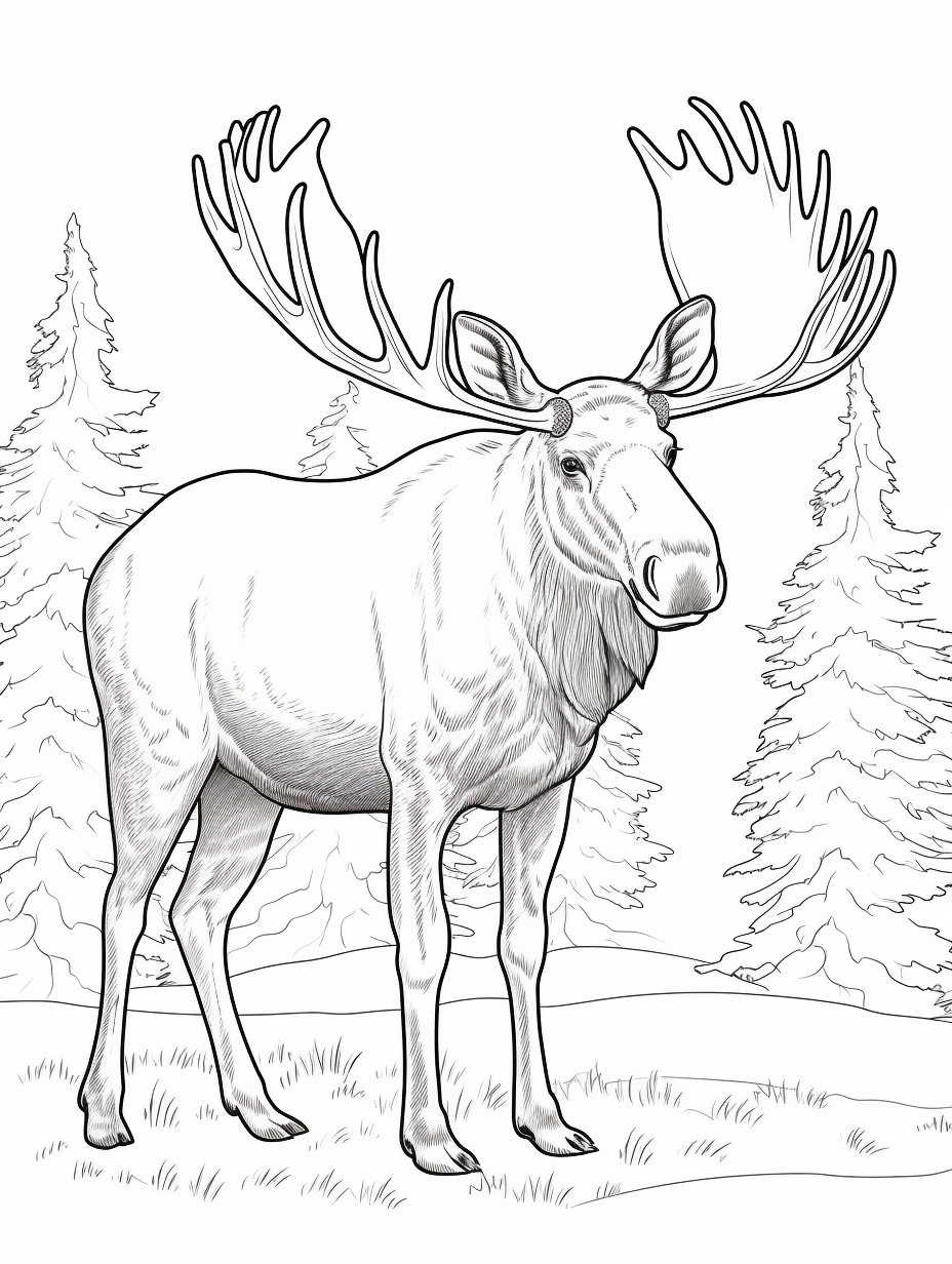 Colour In Moose Moose - Free Printable Coloring Page by Coloring-Collective on DeviantArt
