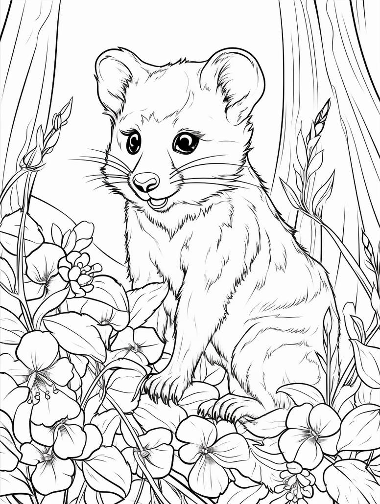 Quokka - Free Printable Coloring Page by Coloring-Collective on DeviantArt