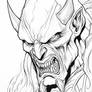 Snarling Demon - Free Printable Coloring Page