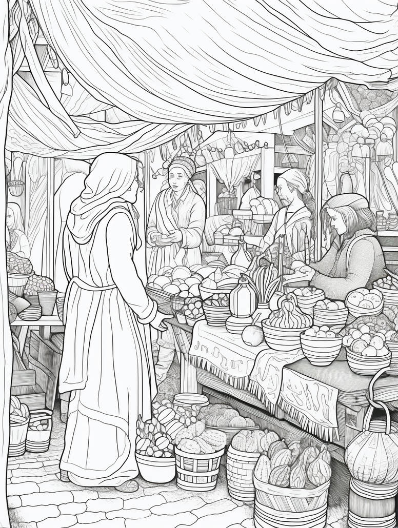 Trade Colouring In Marketplace - Free Printable Coloring Page by Coloring-Collective on ...