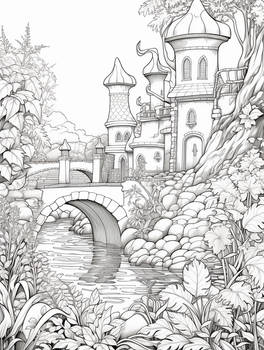 Small Castle - Free Printable Coloring Page