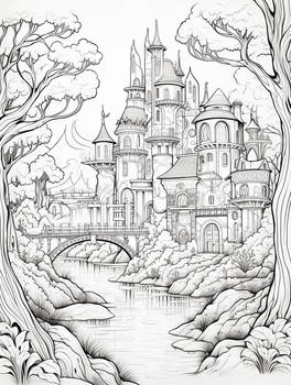 Hidden Castle - Free Printable Coloring Page