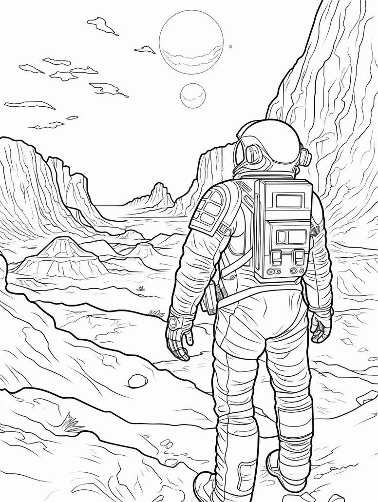 Astronauts View - Free Printable Coloring Page by Coloring-Collective on DeviantArt astronauts-view-free-printable-coloring-page-by-coloring-collective-on-deviantart