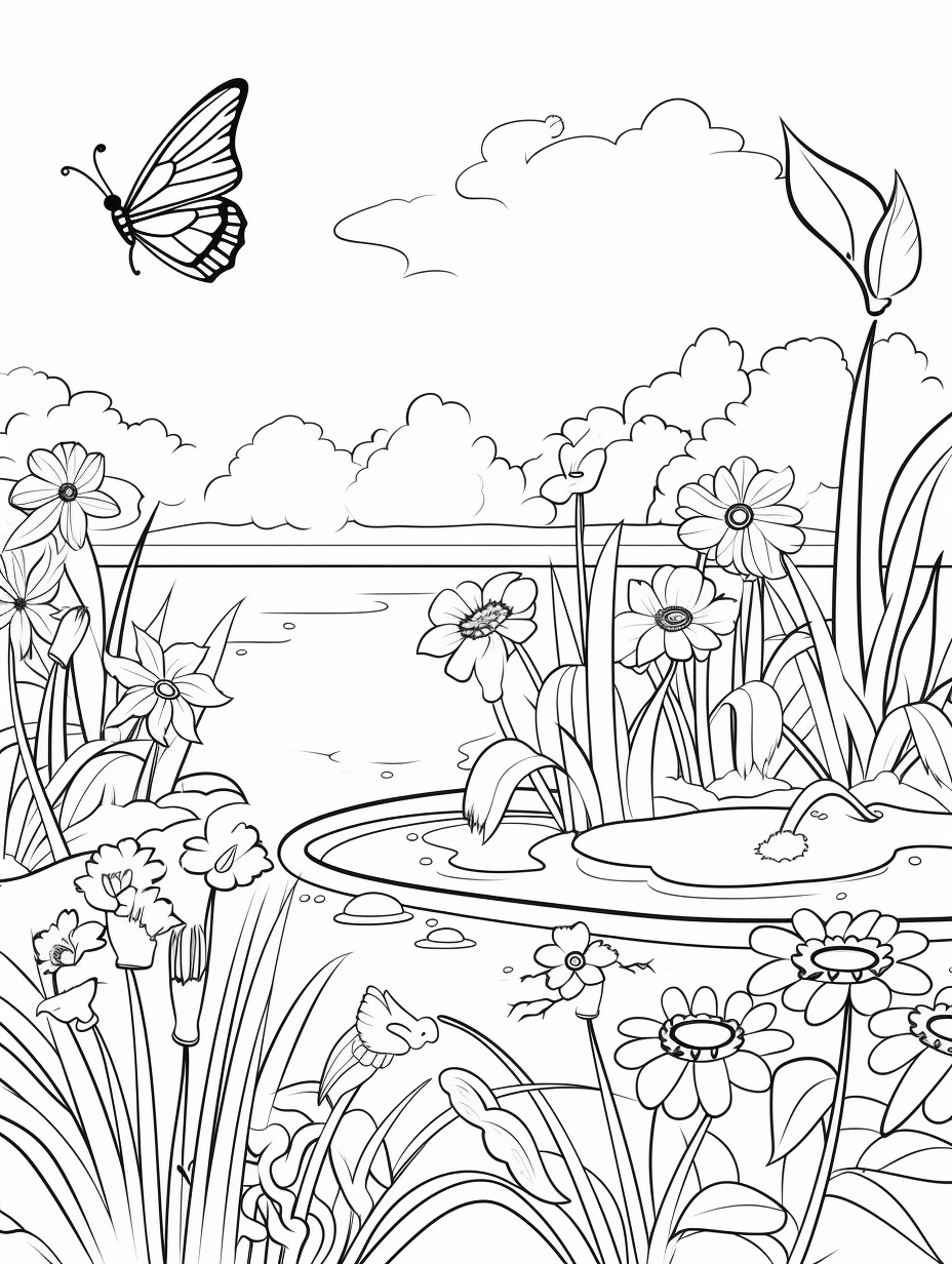 Pond - Free Kids Coloring Page by Coloring-Collective on DeviantArt pond-free-kids-coloring-page-by-coloring-collective-on-deviantart
