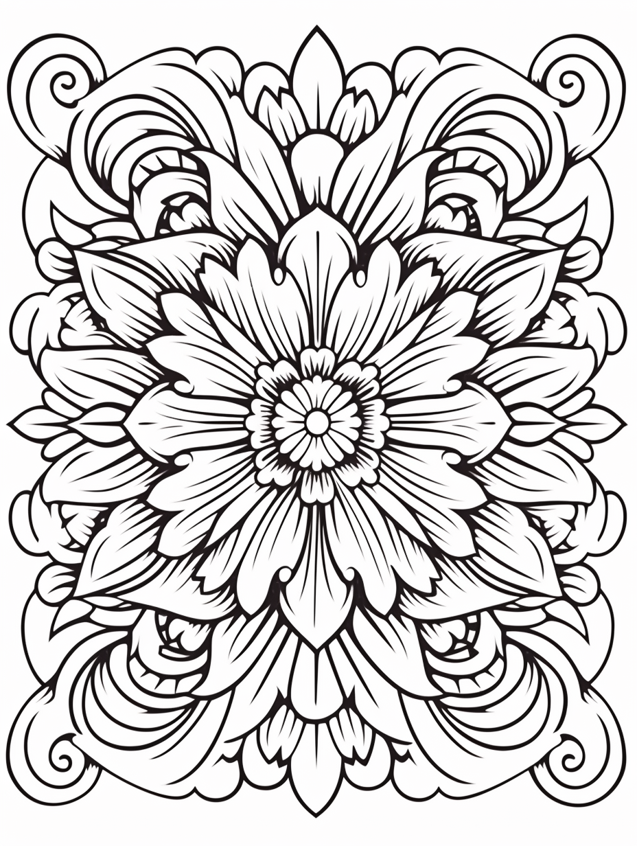 Defined Flower Pattern - Free Coloring Page by Coloring-Collective on DeviantArt defined-flower-pattern-free-coloring-page-by-coloring-collective-on-deviantart