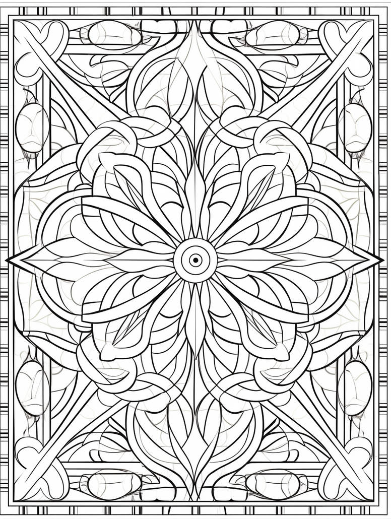 Comples Coloring Book Complex Flower Book - Free Patterned Coloring Page by Coloring ...