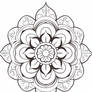 Simple Mandala - Free Patterned Coloring Page