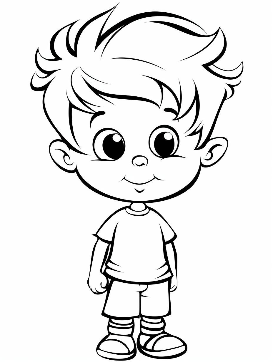 Kawaii Child - Coloring page by jeffdoute on DeviantArt