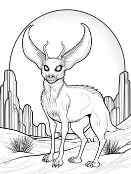 Mesa Devil - Free Coloring Page