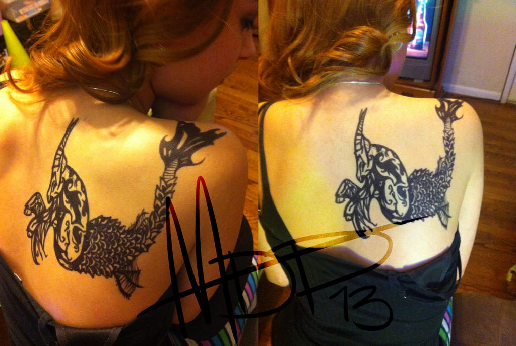 Heather's Sharpie Tattoo