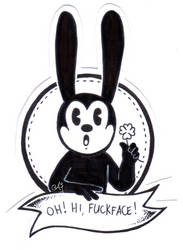 THAT'S NOT VERY NICE - Oswald sticker thingy