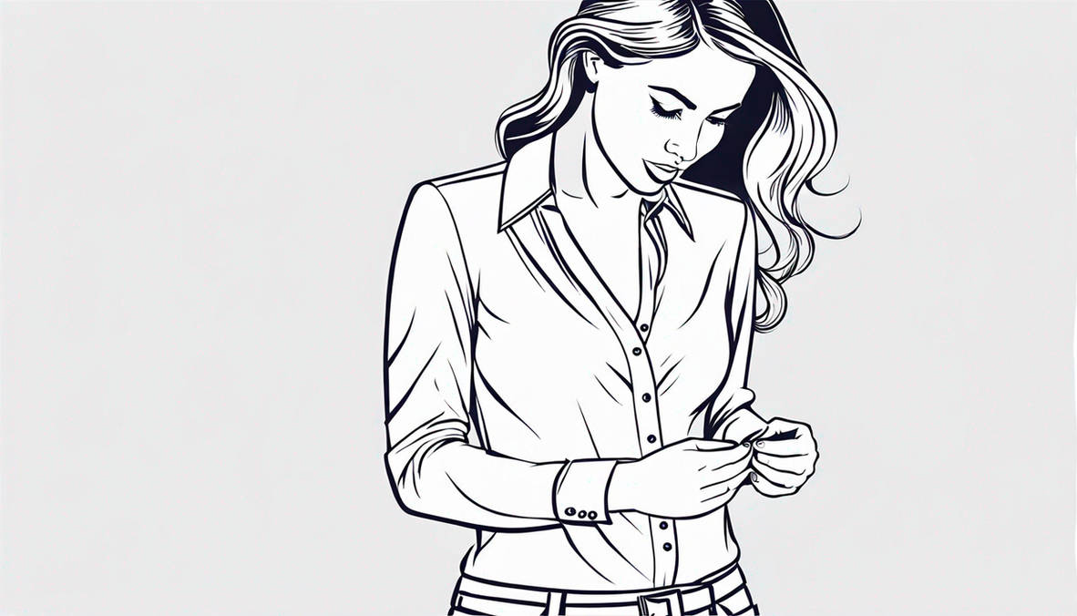 A Girl Popping The Buttons Off Her Shirt With Her by sam45rich on ...