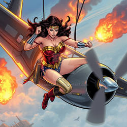 Wonder Woman airplane